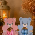 Ayıcık Bubble Mum | Baby Shower Hediyeliği | El Yapımı Bebek Mum