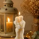 Sevgili Figürlü Mum | Romantik Organizasyon Hediyesi | El Yapımı Mum